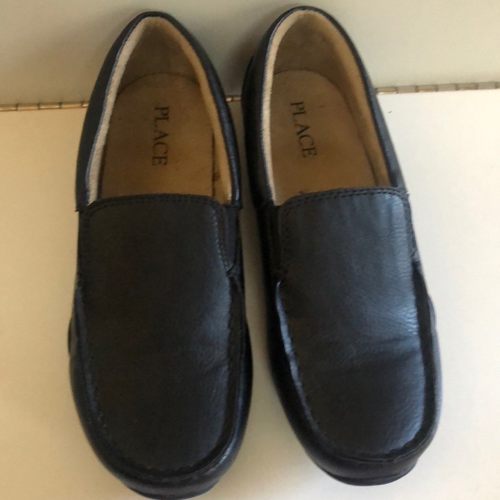Children’s  Place Black leather Dress Shoes size 3
